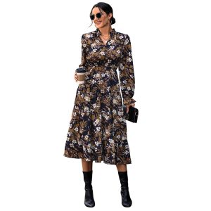 women's printed dresses with a sense of female design